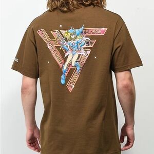 NWT Hypland x Yu-Gi-Oh Sparkle Magician Brown T-Shirt Mens Size L